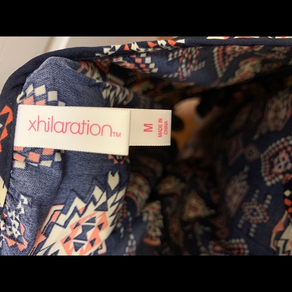 Xhilaration Long Sleeve Aztec Print Tunic Dress Size M - Picture 3 of 6